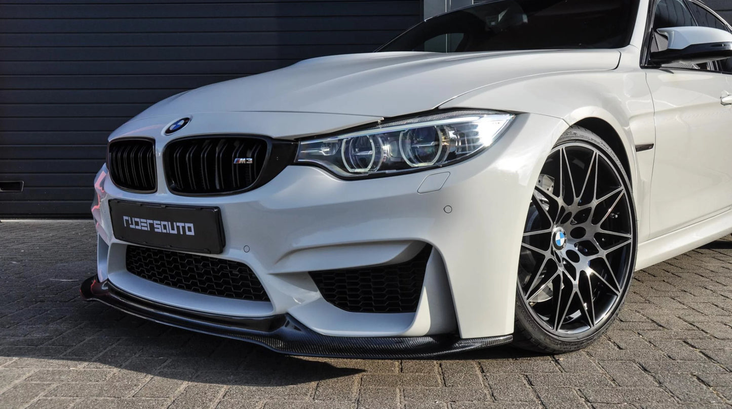 Front splitter carbon fibre V-Style BMW M3/M4 (F80/F82/F83)