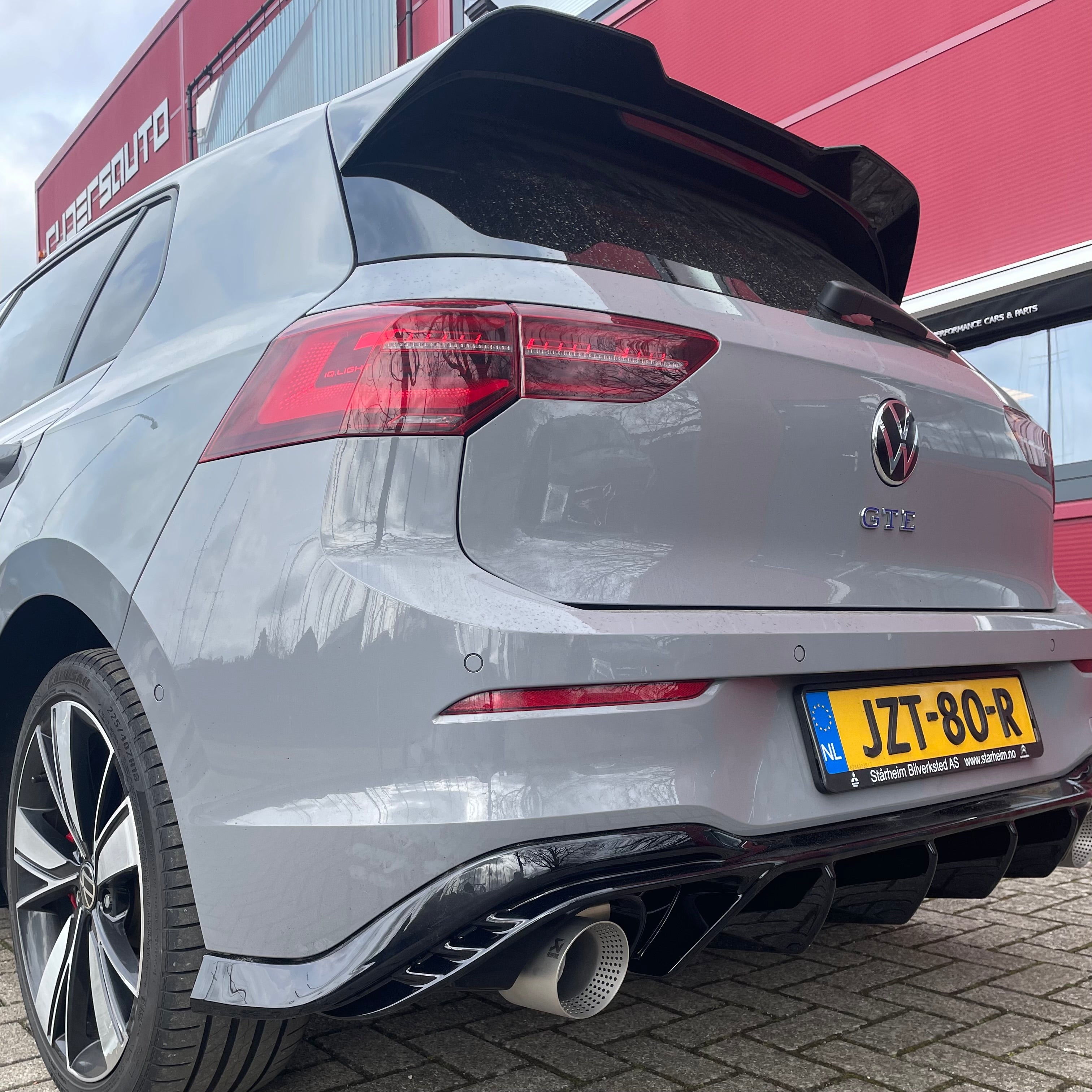 Uitlaat einddemper 'GTI Look' VW Golf 8