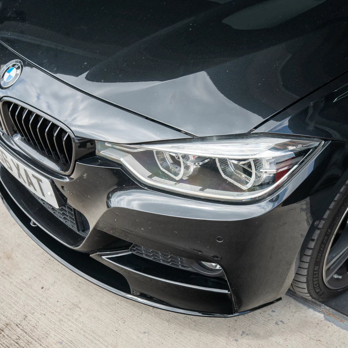 Front splitter hoogglans zwart BMW 3-serie F30/F31 M-Performance style