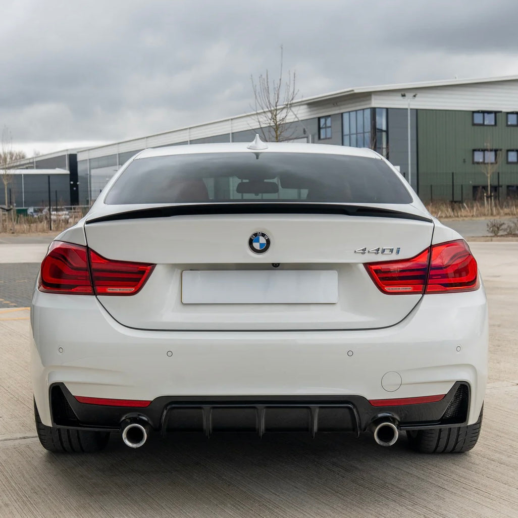 Diffuser hoogglans zwart BMW 4-serie F32/F33/F36 M-Performance style
