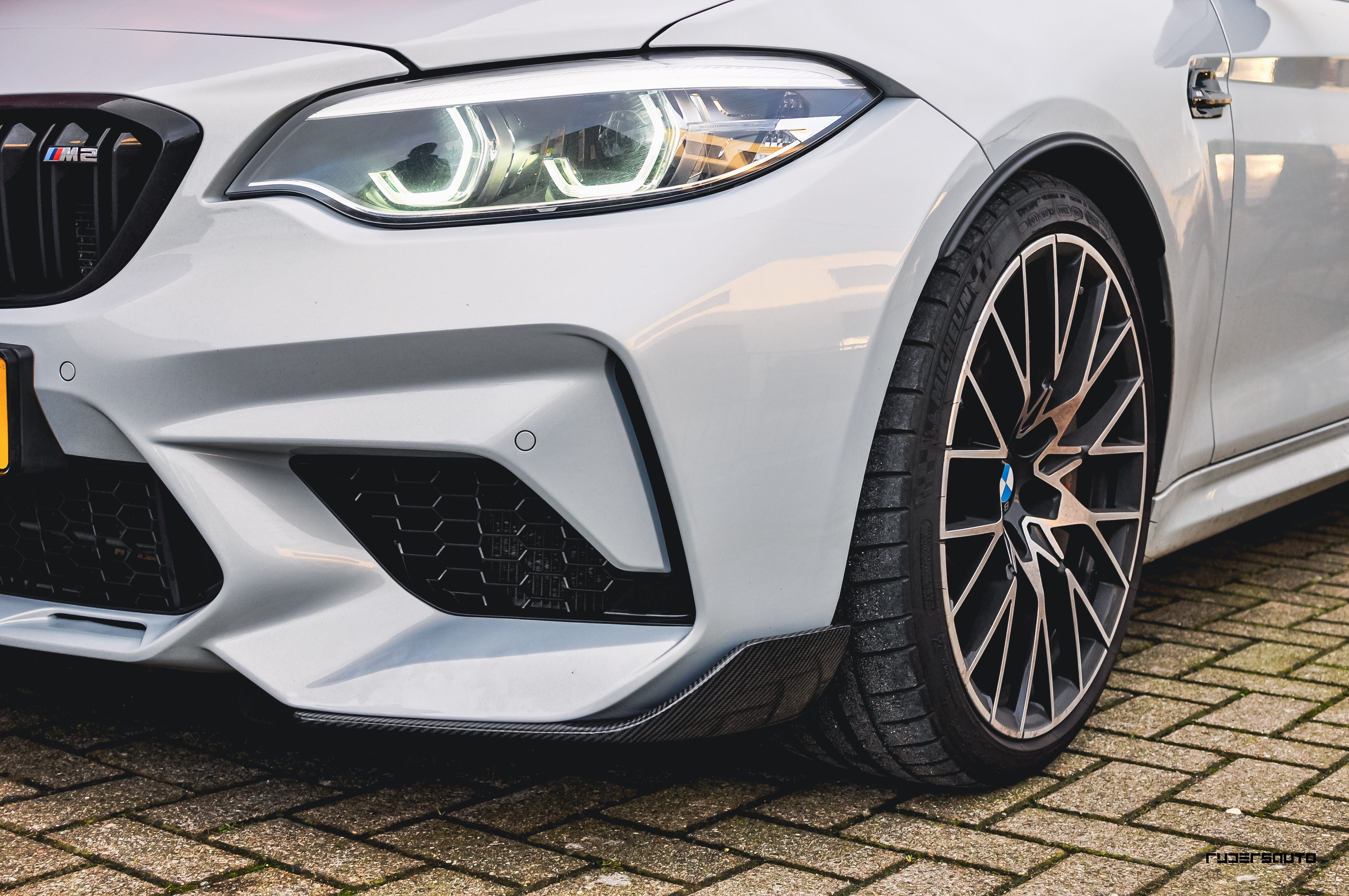 Carbon fibre splitter BMW F87 M2/M2C - M-Performance style