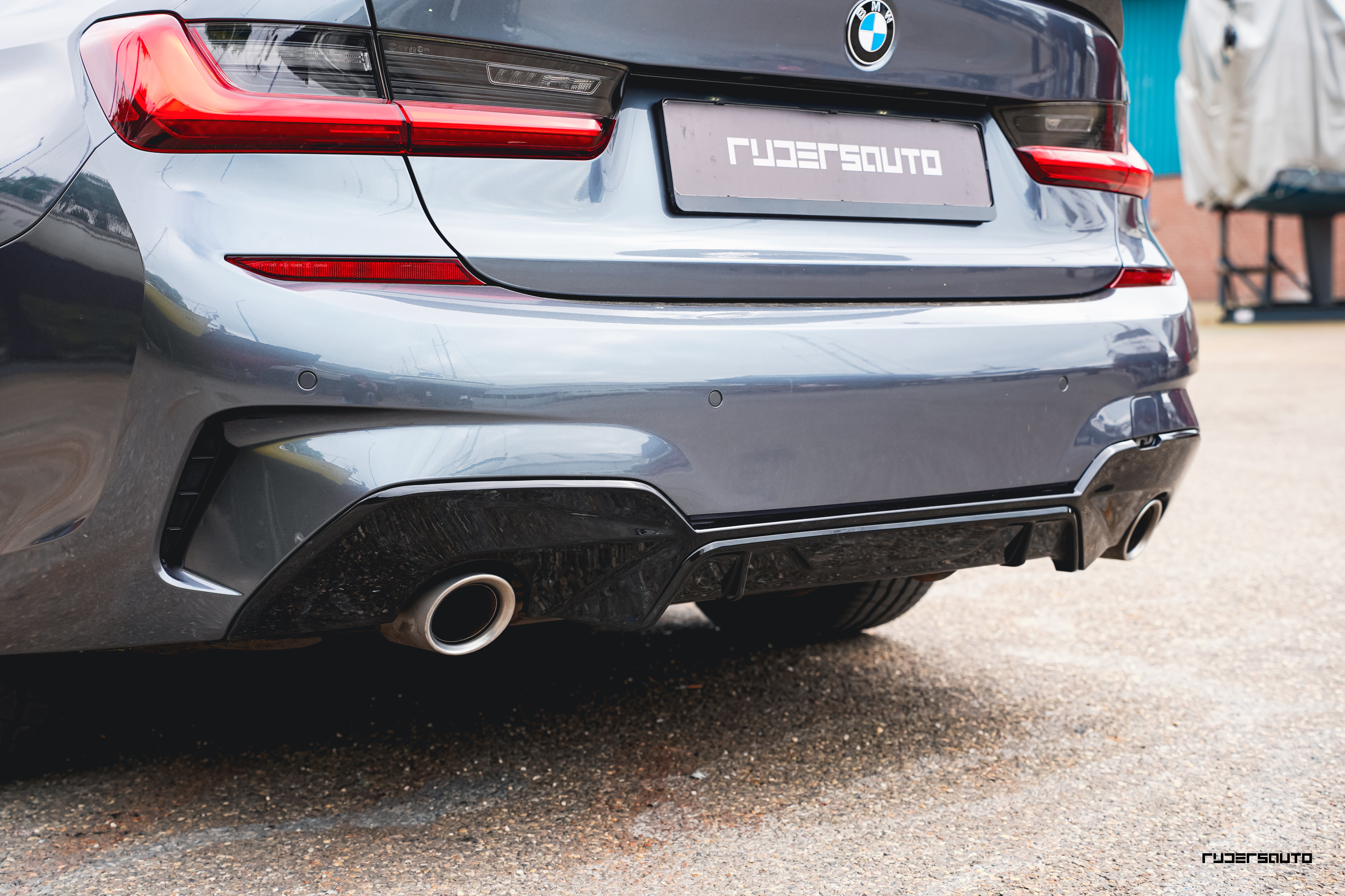 Diffuser hoogglans zwart BMW 3-serie G20/21 M-Performance style