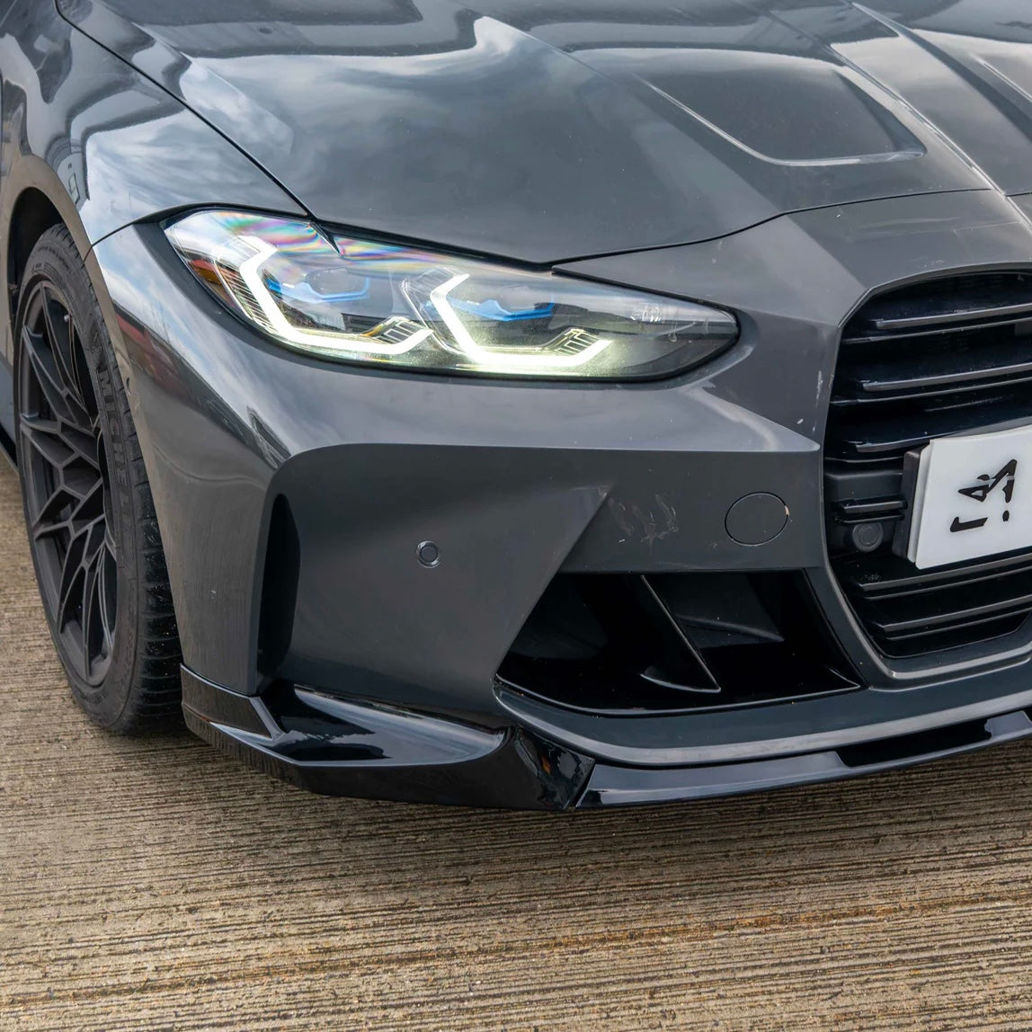 Front splitter hoogglans zwart BMW M3/M4 G80 G81 G82 G83 M-Performance style