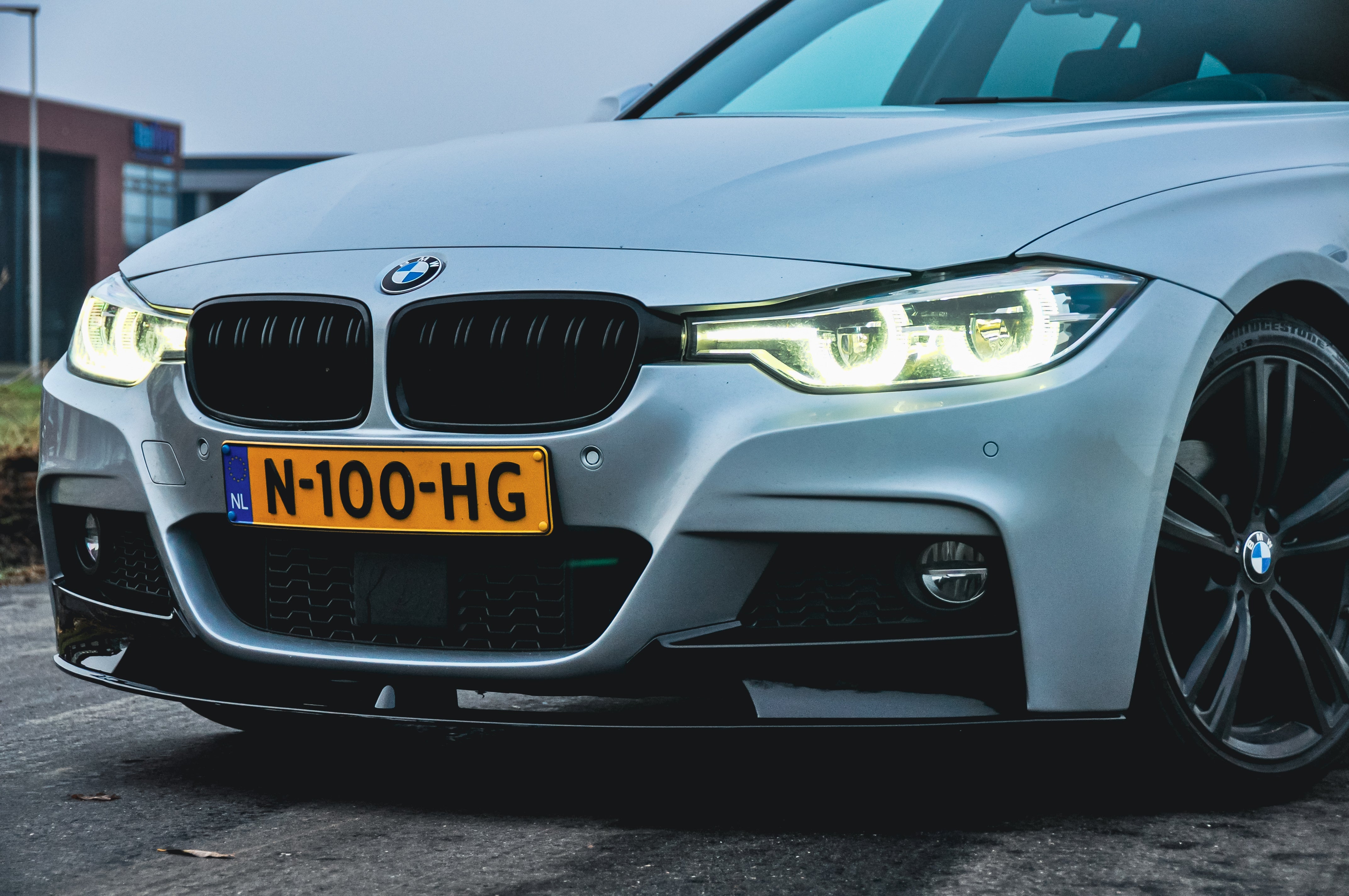 Front splitter hoogglans zwart BMW 3-serie F30/F31 M-Performance style