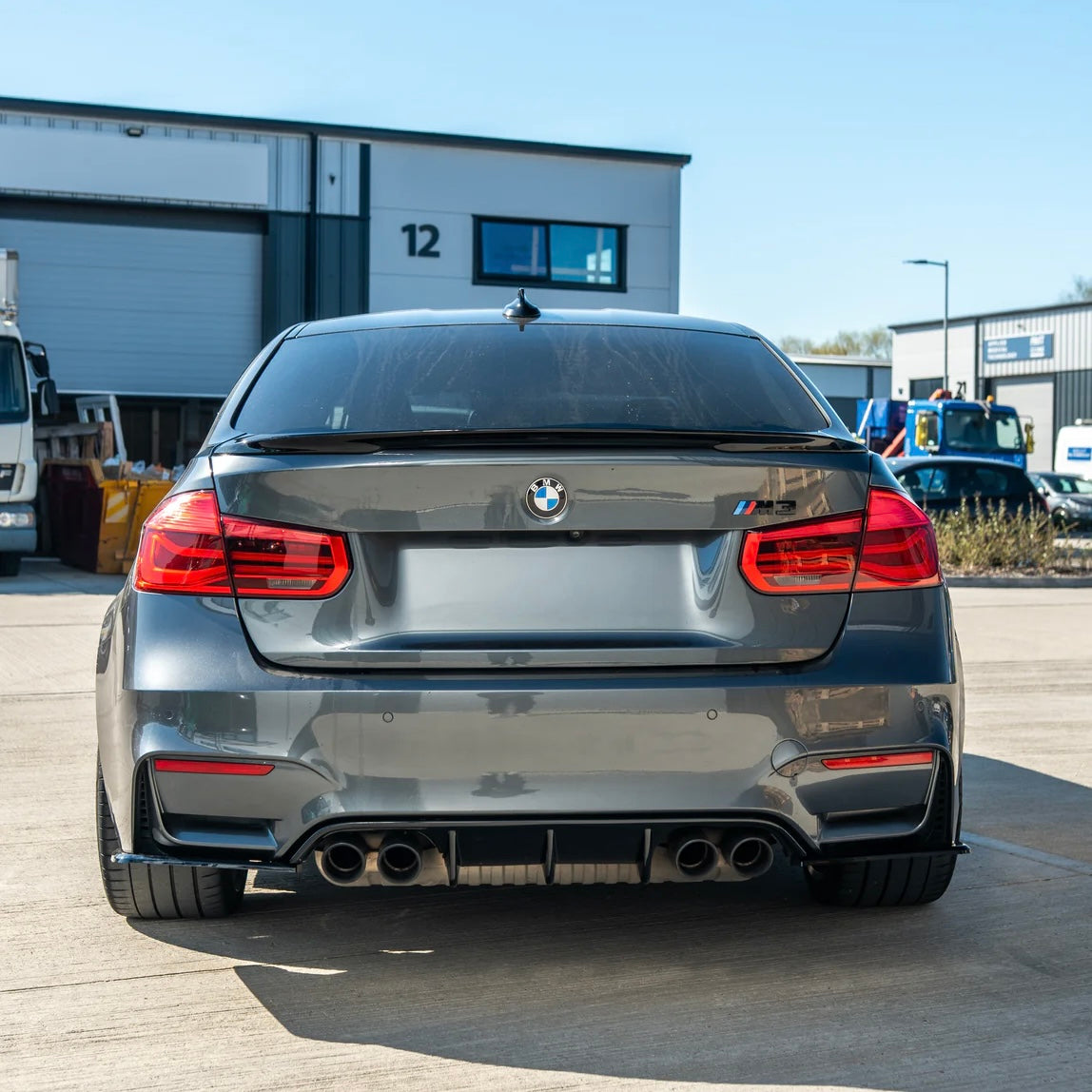 Rear spoiler hoogglans zwart BMW 3-serie F30 & F80 Sedan M-Performance style