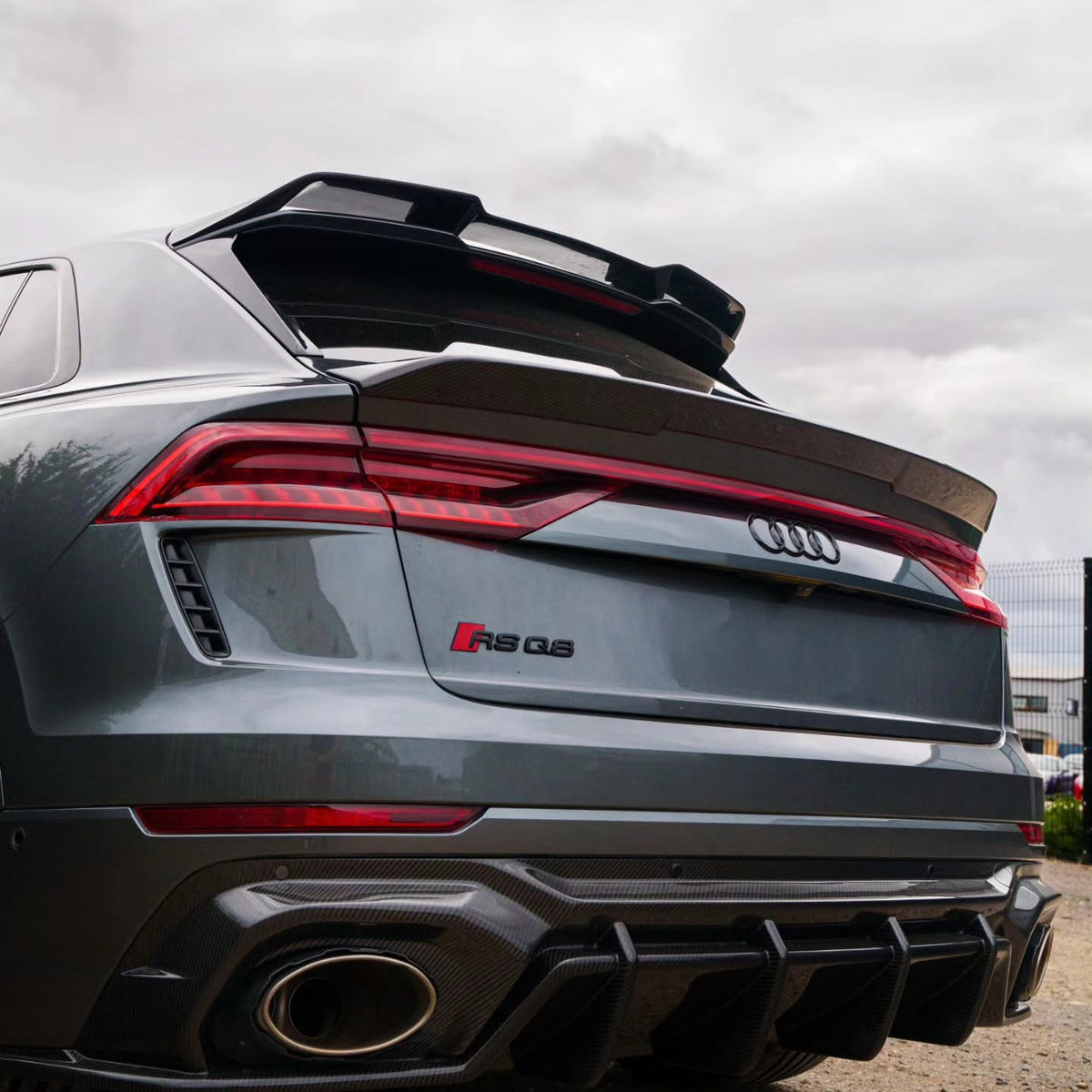 Carbon fibre kofferbak spoiler Audi RSQ8 (2019+)
