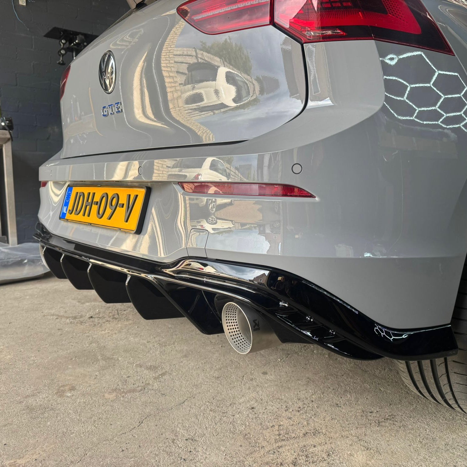 Uitlaat einddemper 'GTI Look' VW Golf 8