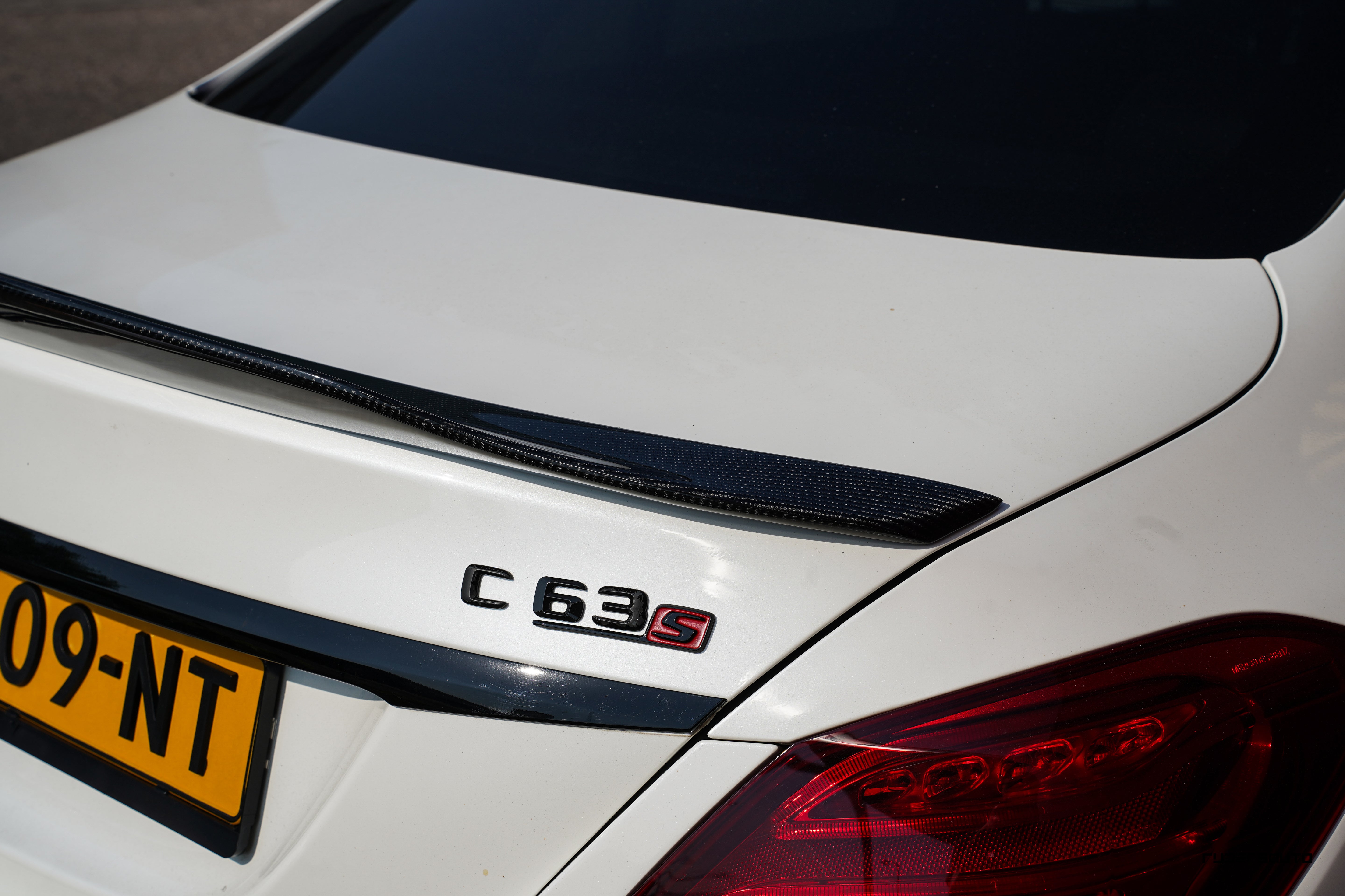 Carbon fibre kofferklep spoiler Mercedes C63 W205 Sedan