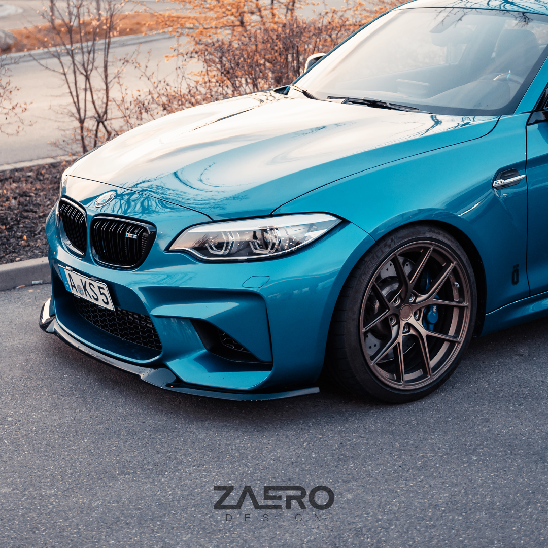 EVO-S Front splitter BMW M2 F87 OG LCI & PRE LCI - Zaero Design