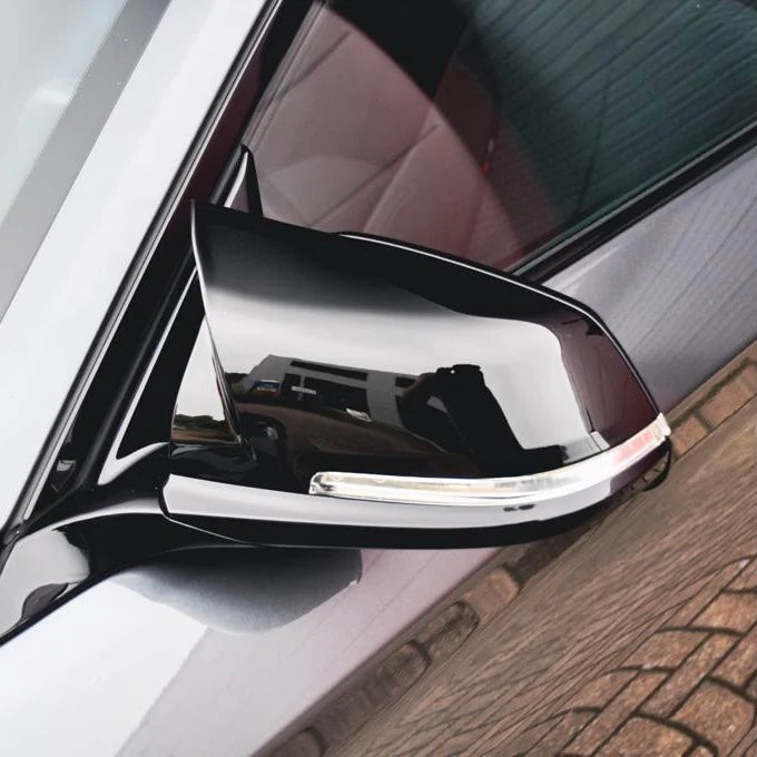 BMW 1 2 3 4 Serie M-Style spiegelkappen hoogglans zwart