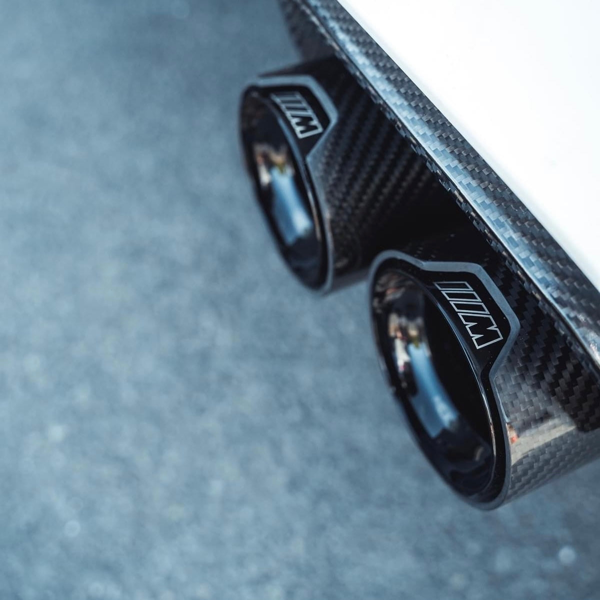BMW M-Performance uitlaat sierstukken zwart - set van 4