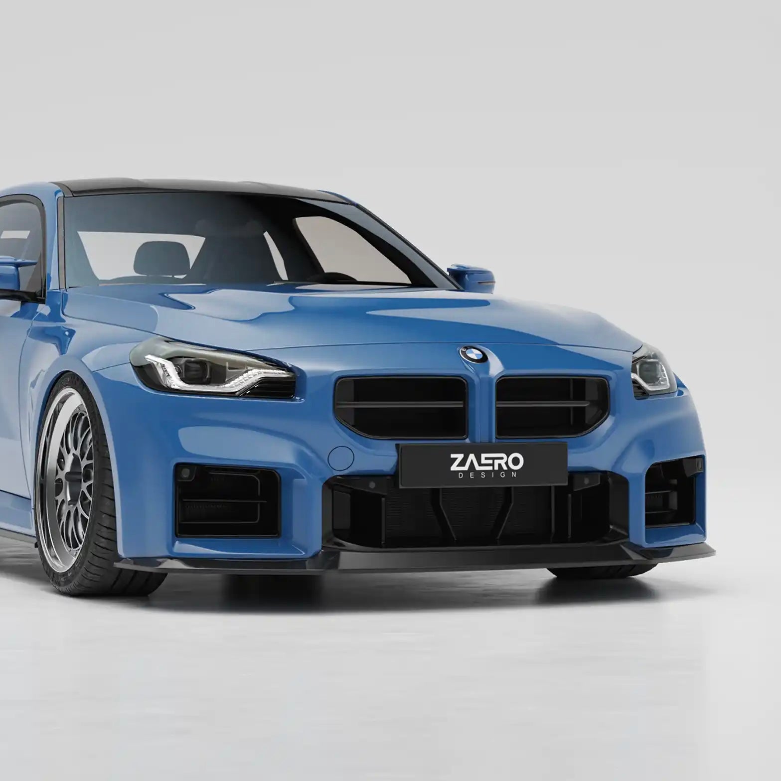 Hoogglans zwarte nieren BMW G87 M2 - Zaero-Design