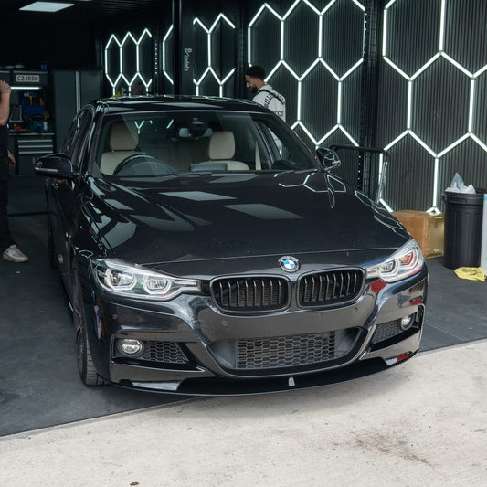 Front splitter hoogglans zwart BMW 3-serie F30/F31 M-Performance style