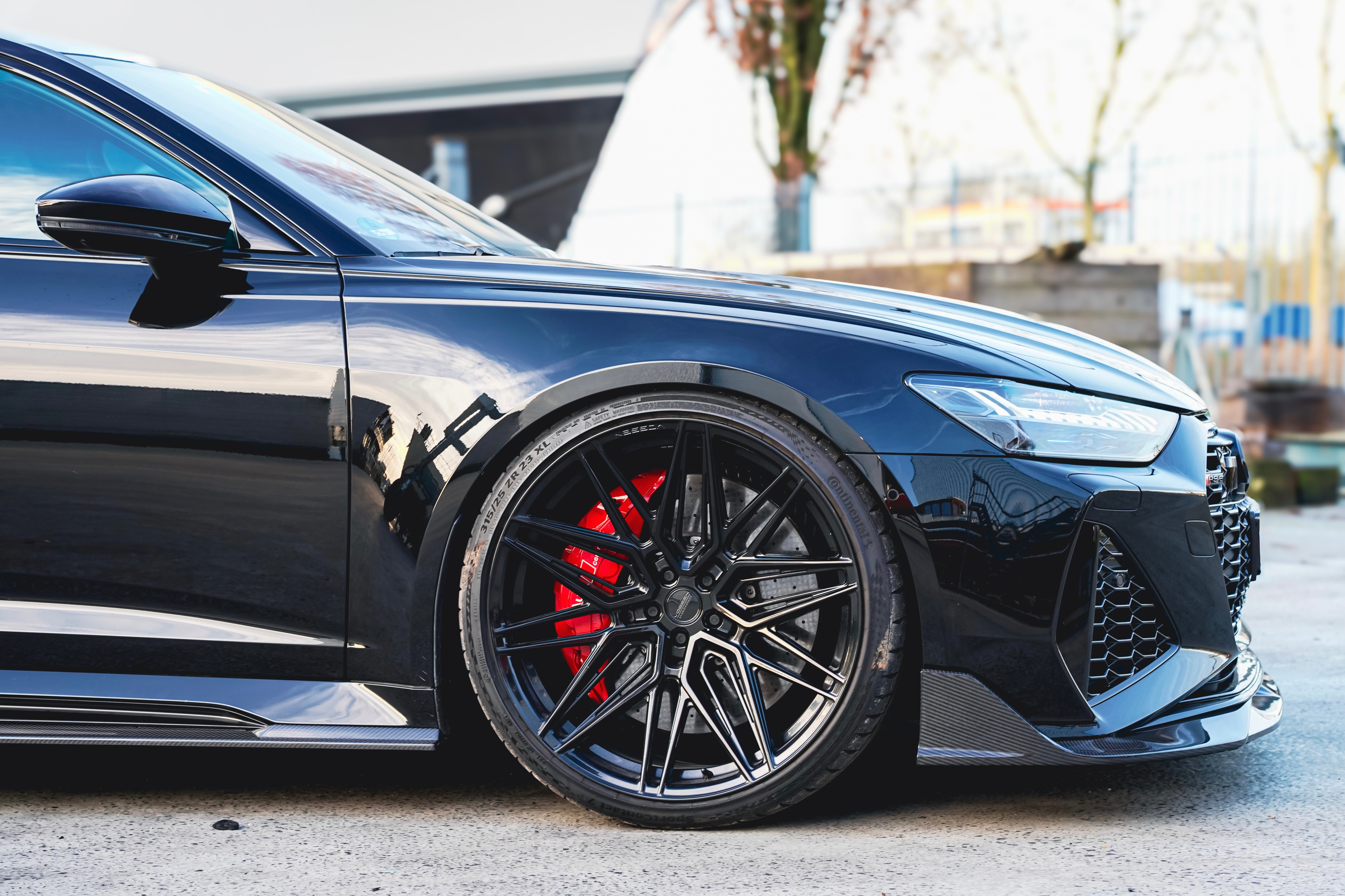 Carbon fibre front splitter Audi RS6/RS7 C8