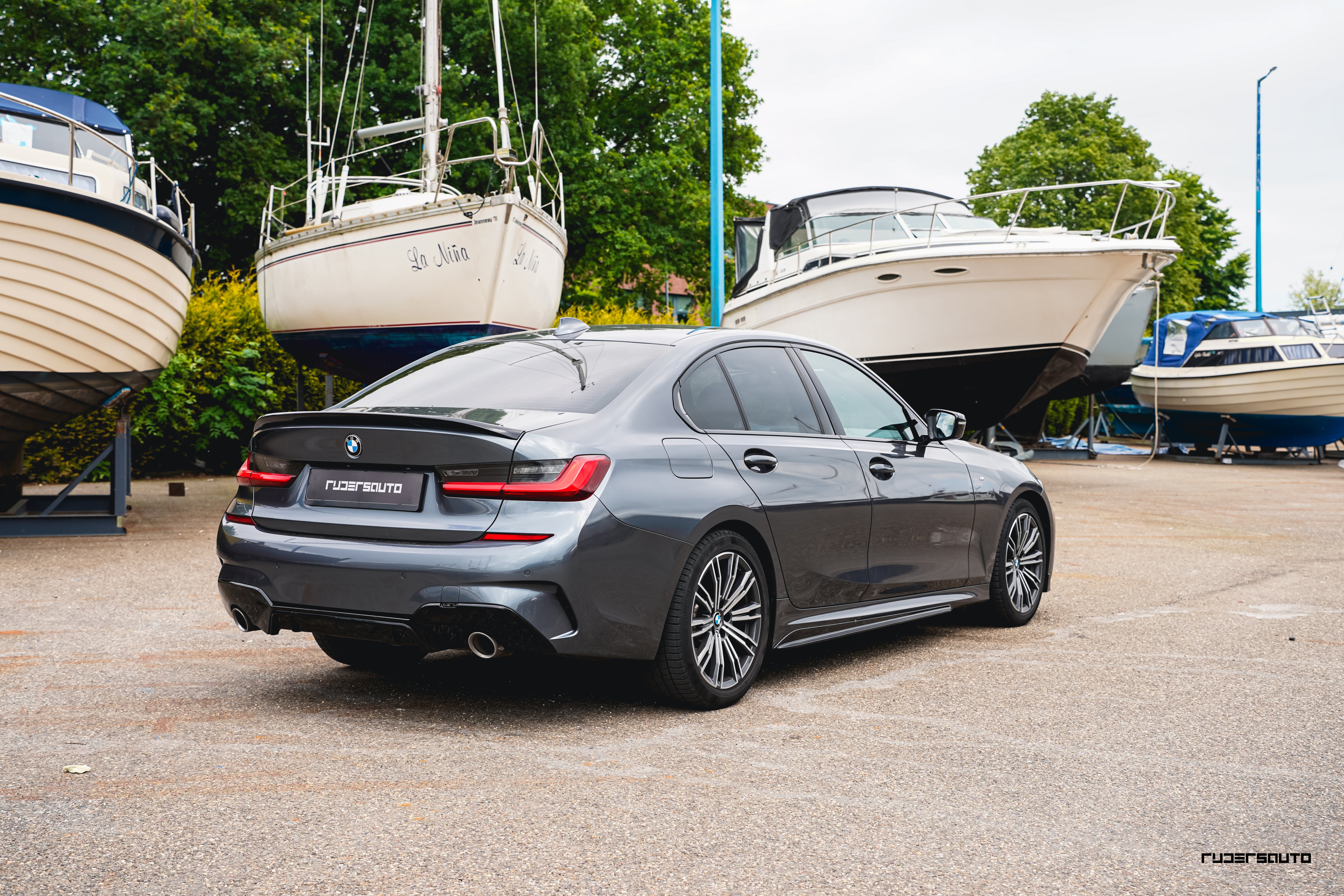 Diffuser hoogglans zwart BMW 3-serie G20/21 M-Performance style