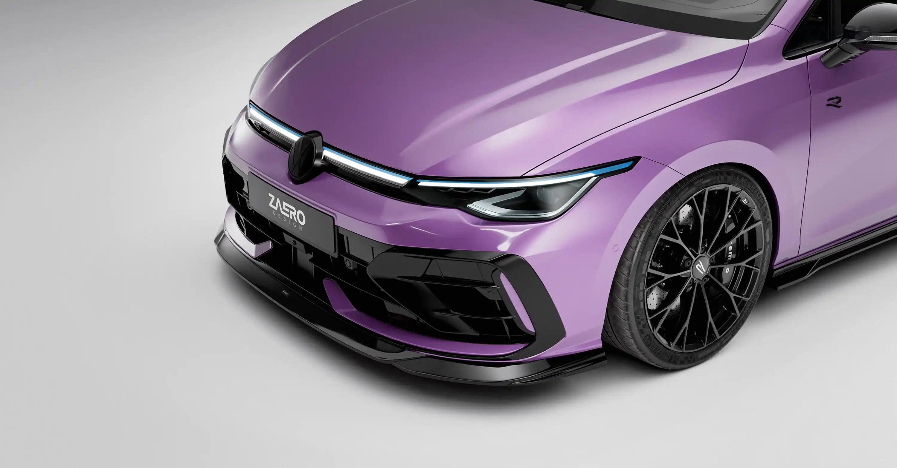 Front splitter VW Golf 8.5 R- Zaero-Design