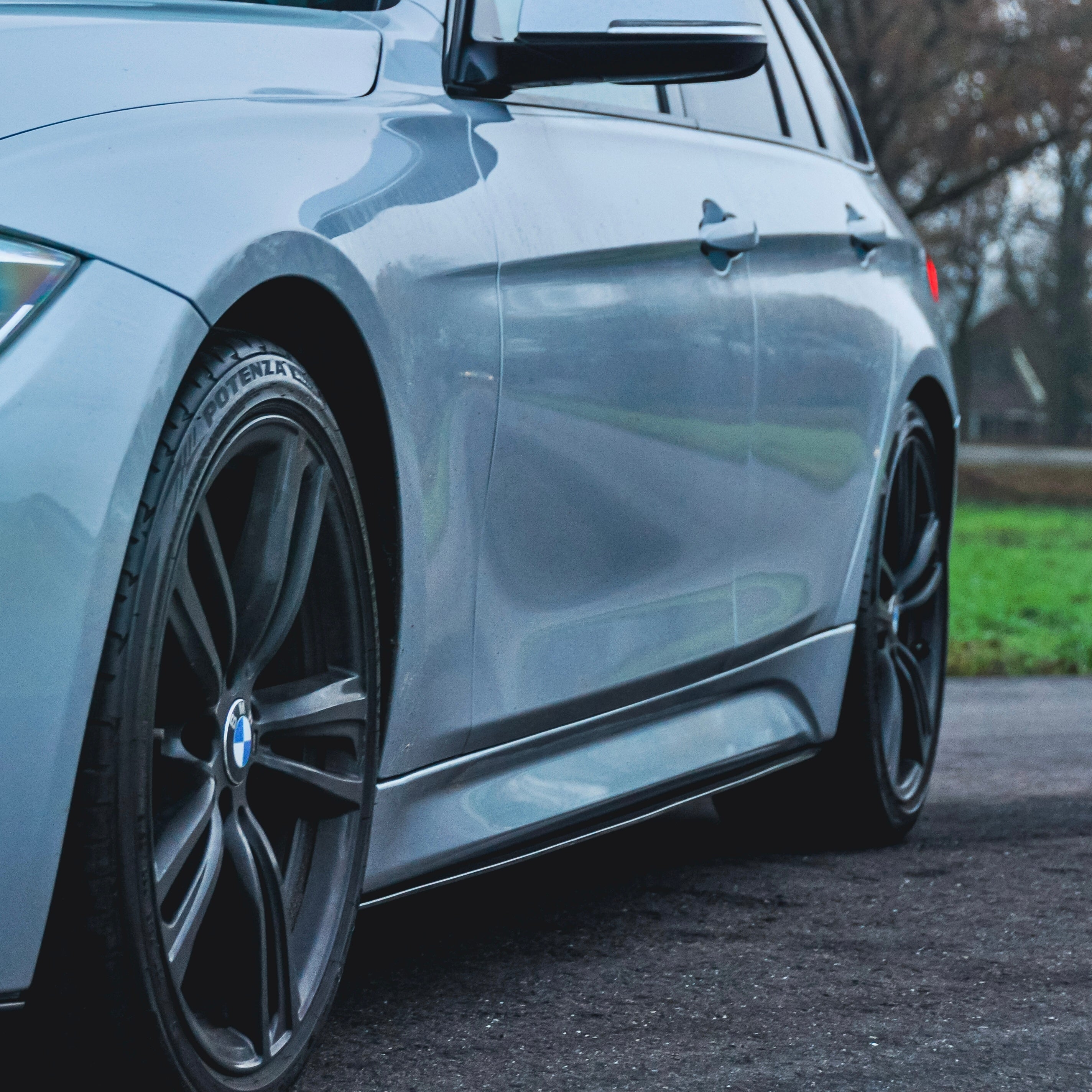 Side skirts hoogglans zwart BMW 3-serie F30/F31 - M-Performance style