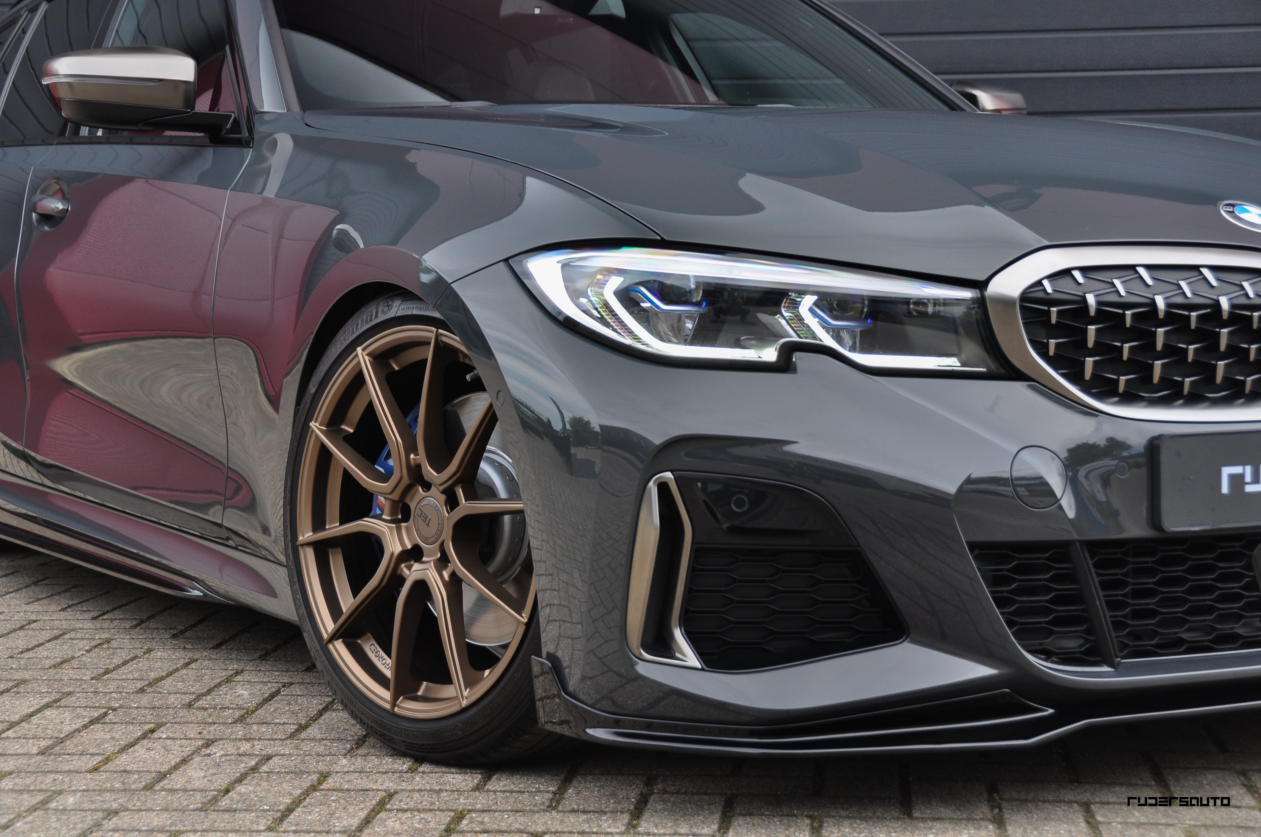 Front splitter hoogglans zwart BMW 3-serie G20/21 M-Performance style