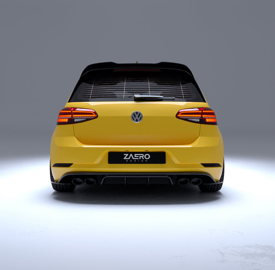 Diffuser VW Golf 7.5 R - Zaero Design