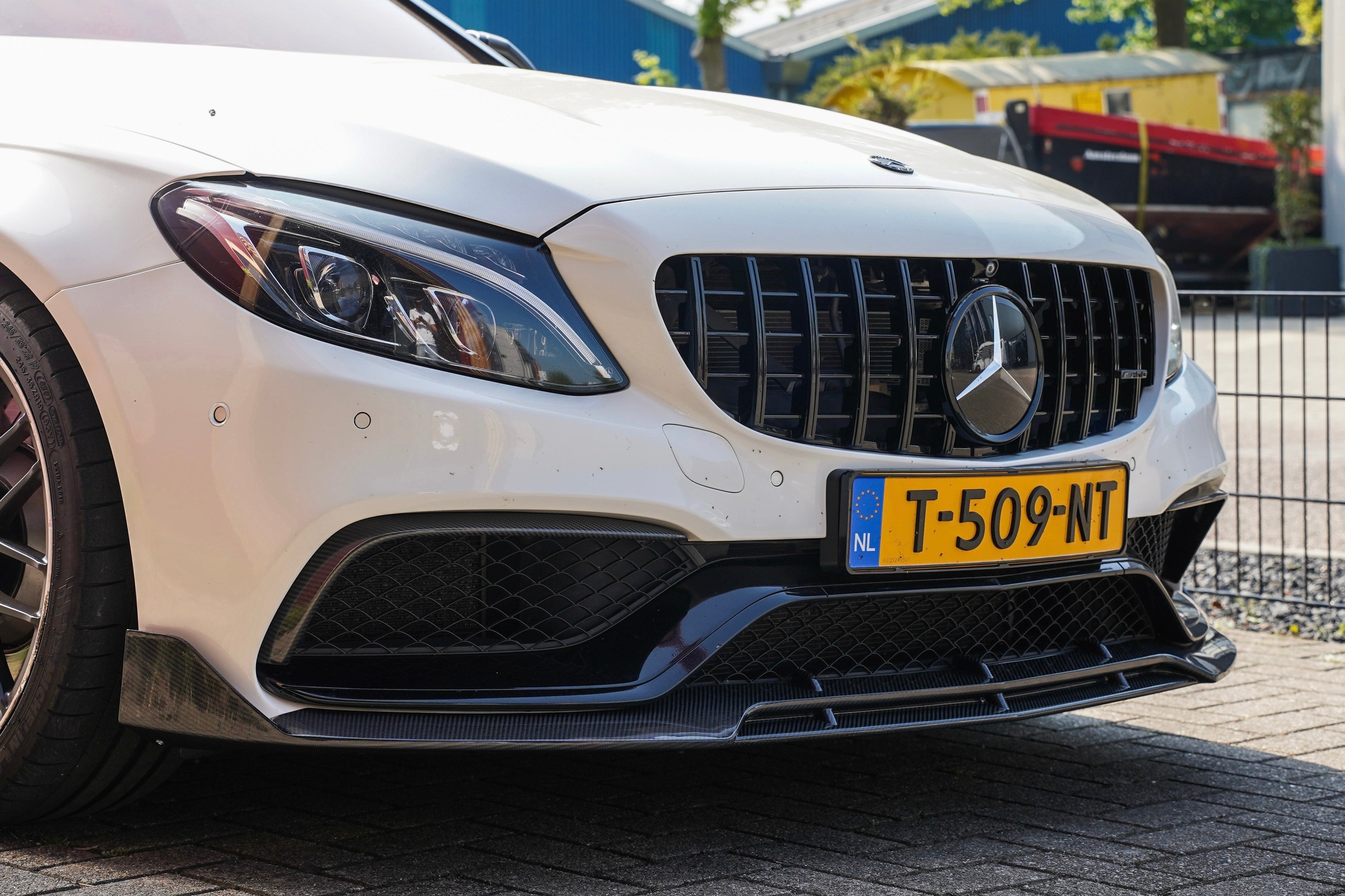 Carbon fibre canards voor Mercedes C63 W205