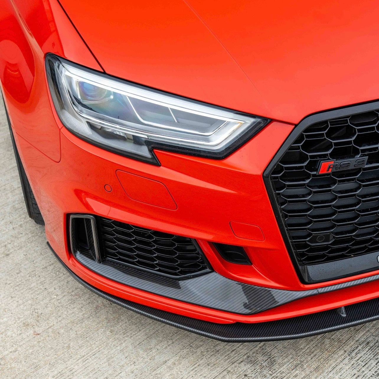 Carbon fibre bumper trim Audi RS3 8V Facelift