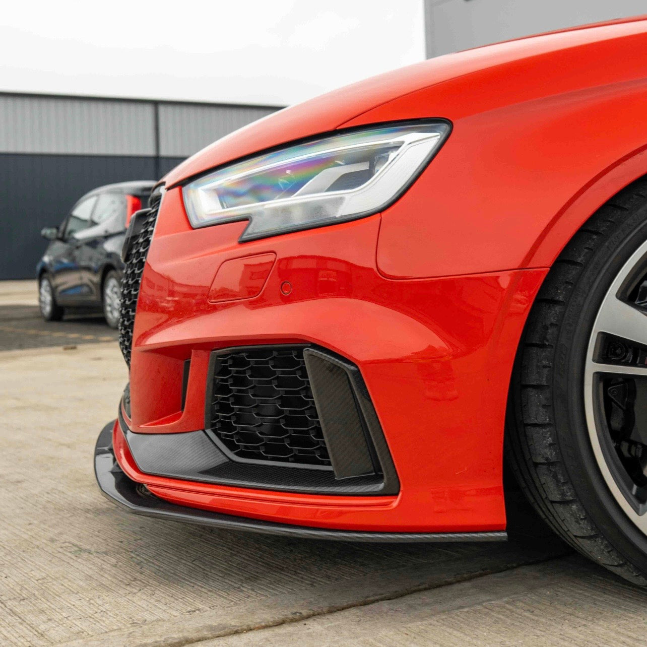 Carbon fibre bumper trim Audi RS3 8V Facelift