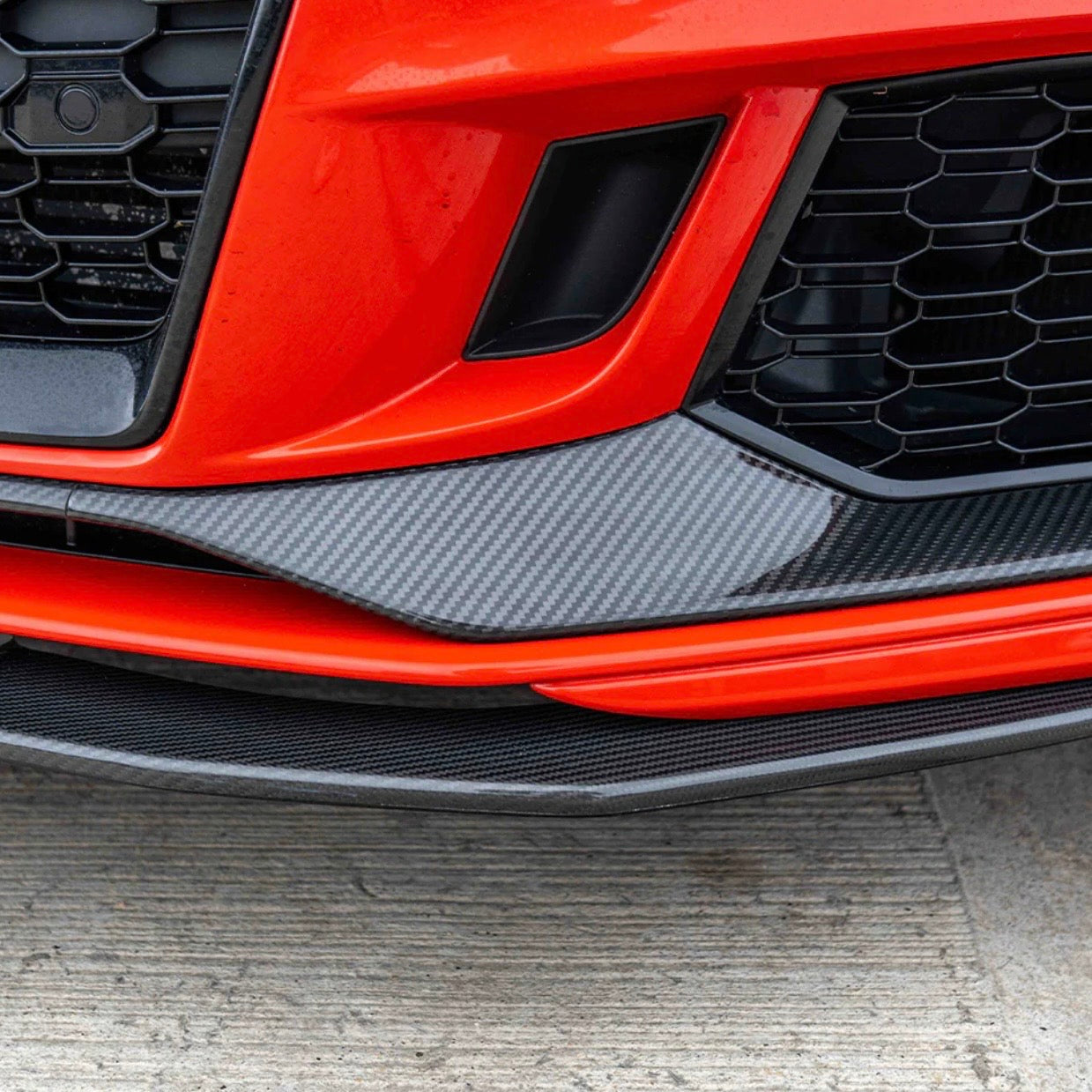 Carbon fibre bumper trim Audi RS3 8V Facelift