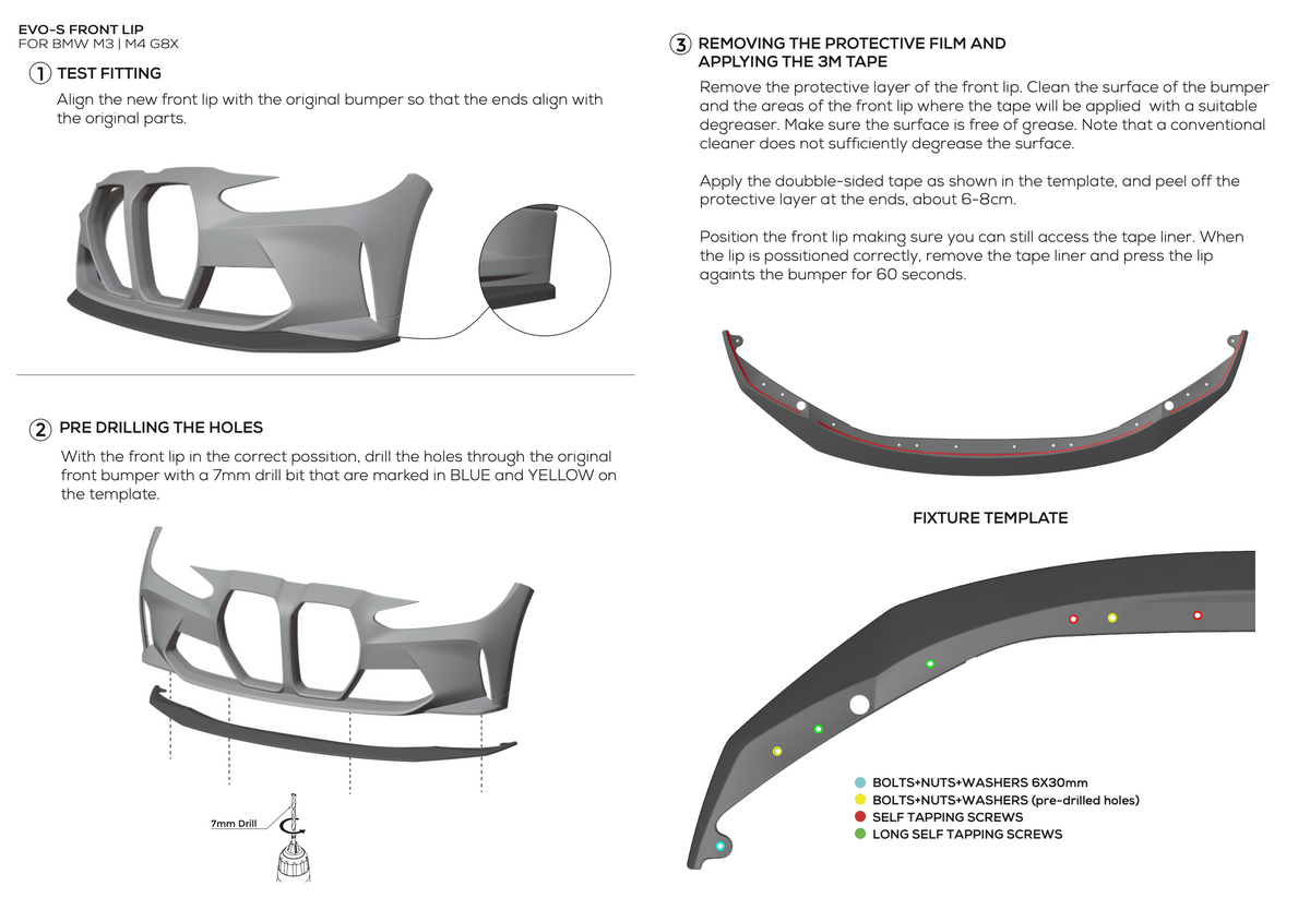 Front splitter BMW G80/81 M3 & G82/83 M4 Zaero-Design