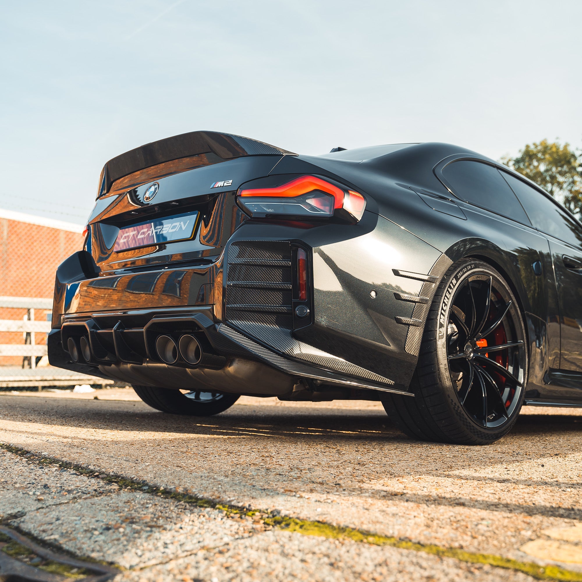 Achterbumper flaps carbon fibre BMW G87 M2