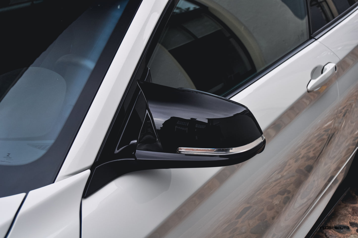 BMW 1 2 3 4 Serie M-Style spiegelkappen hoogglans zwart