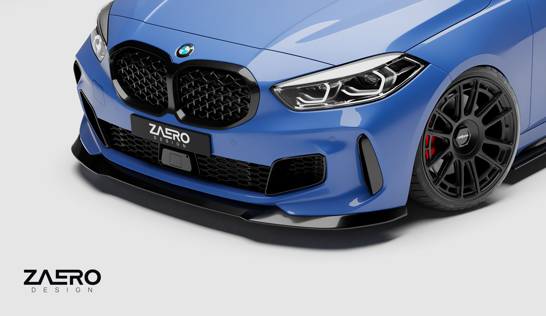 Front splitter BMW 1-serie F40 - Zaero Design