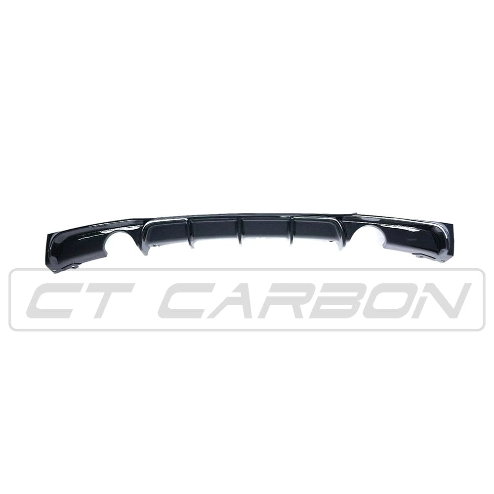 BLAK BY CT DIFFUSER BMW 3 SERIES F30 GLOSS BLACK DUAL EXHAUST DIFFUSER - MP STYLE - BLAK BY CT CARBON