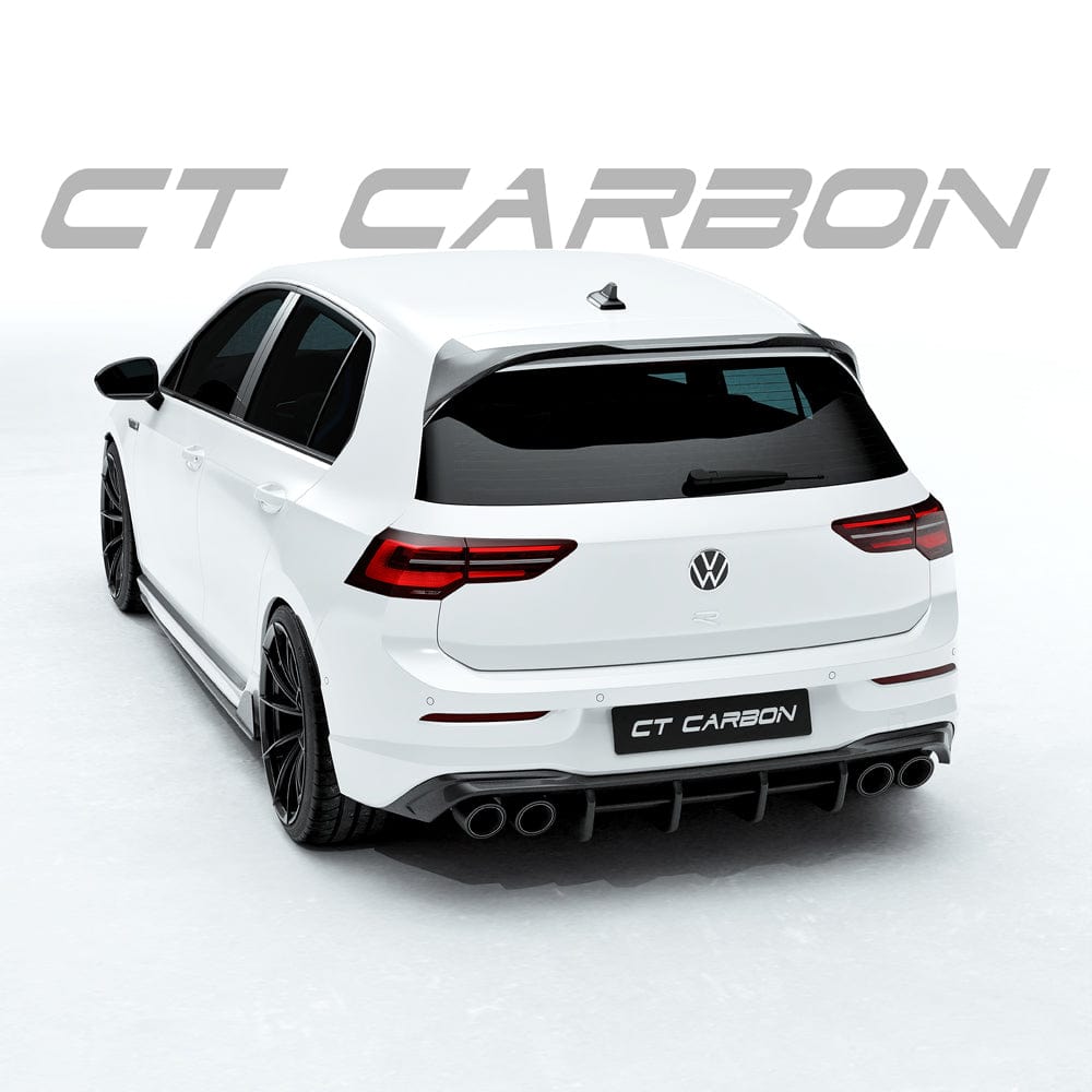 CT CARBON Spoiler VW GOLF MK8 R CARBON FIBRE DIFFUSER - CT DESIGN